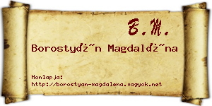 Borostyán Magdaléna névjegykártya